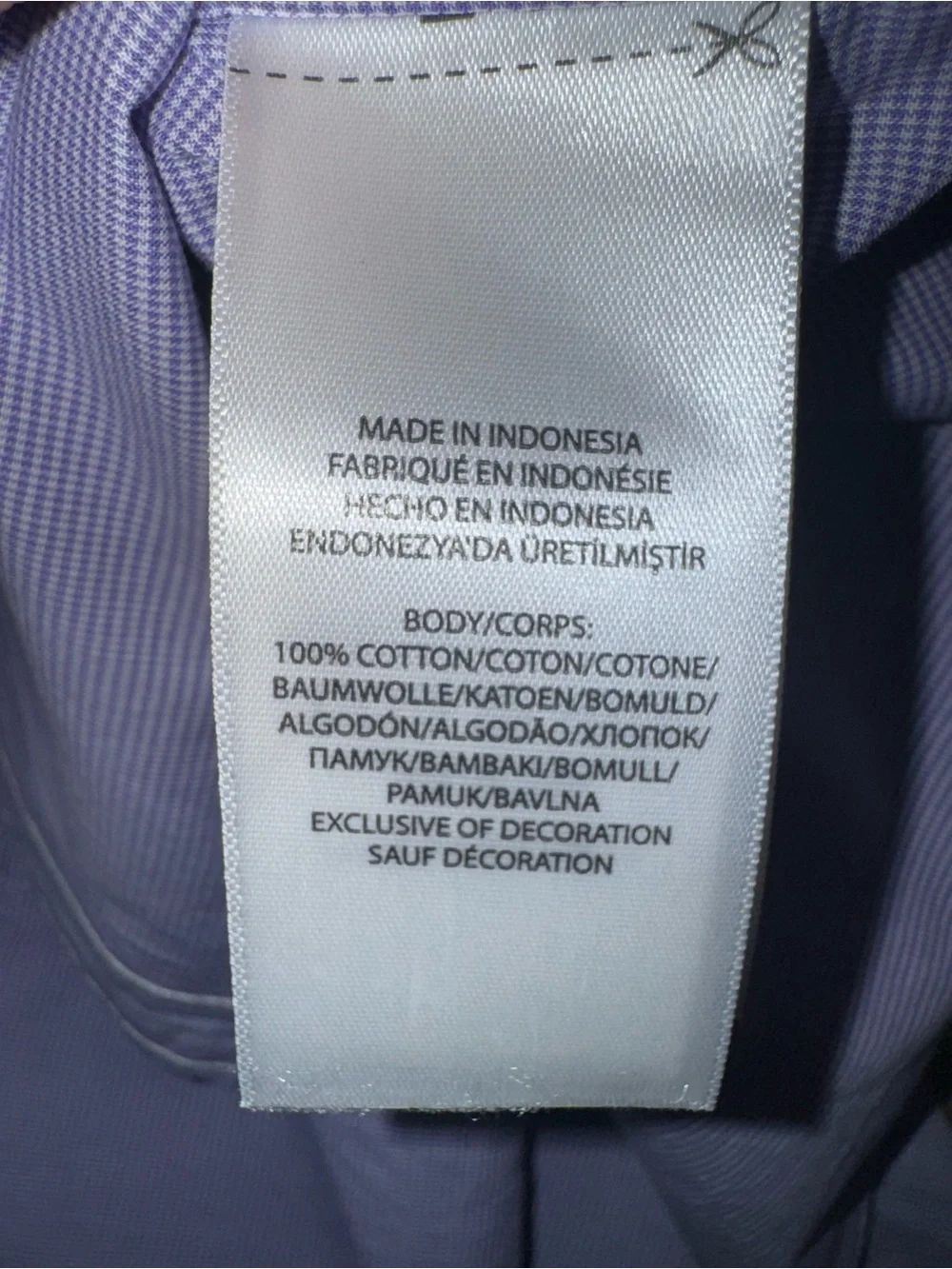 Ralph Lauren Blue Micro-Check Custom Fit Dress Shirt Boys Youth size 14